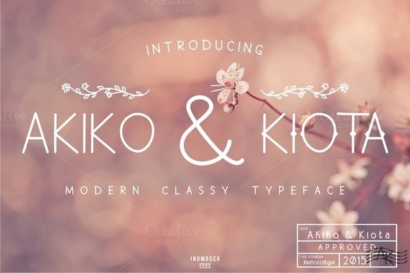 Akiko and Kiota Font - Featured Image