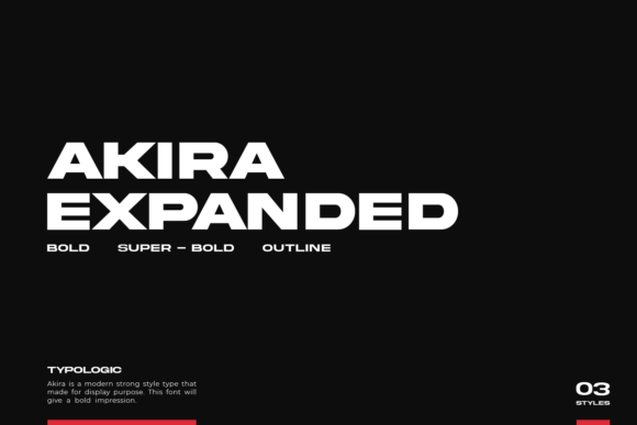 Akira Expanded Font - Featured Image