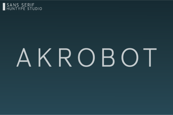 Akrobot Font - Featured Image