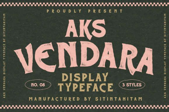 Aks Vendara Font - Featured Image