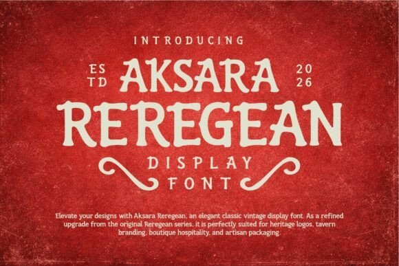 Aksara Reregean Font - Featured Image