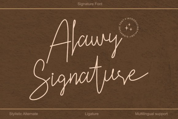 Alawy Signature Font - Featured Image