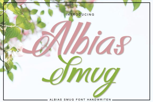 Albias Smug Font - Featured Image