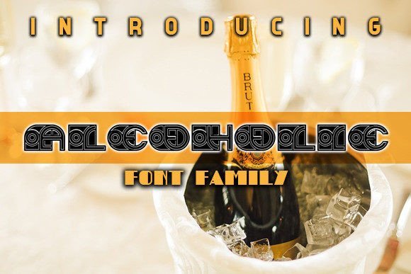 Alcoholic Font - Featured Image