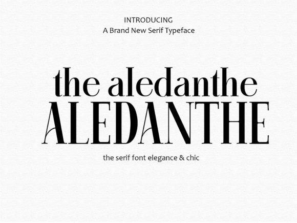 Aledanthe Font - Featured Image