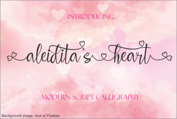 Aleidita's Heart Font - Featured Image