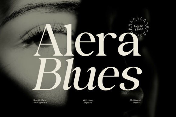 Alera Blues Font - Featured Image