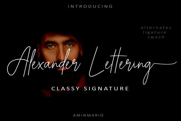 Alexander Lettering Font - Featured Image