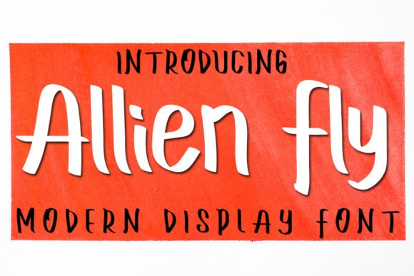 Allien Fly Font - Featured Image