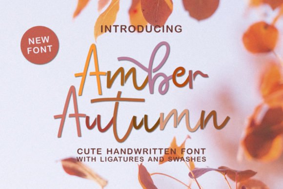 Amber Autumn Font - Featured Image
