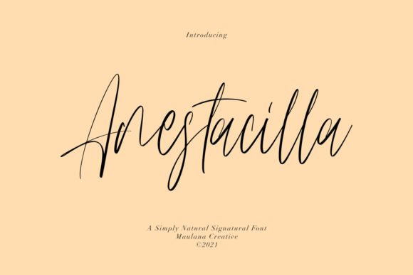 Anestacilla Font - Featured Image