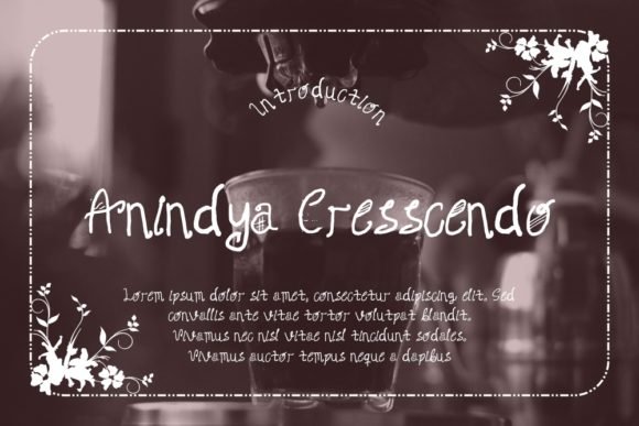 Anindya Cresscendo Font - Featured Image