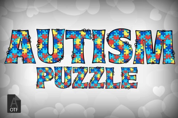 Autism Puzzle Font - Featured Image