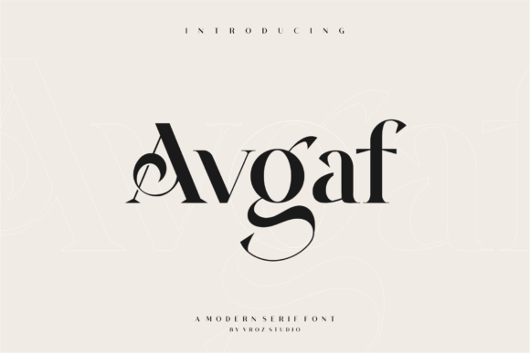 Avgaf Font - Featured Image
