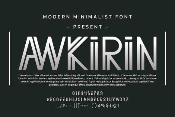 Awkirin Font - Featured Image