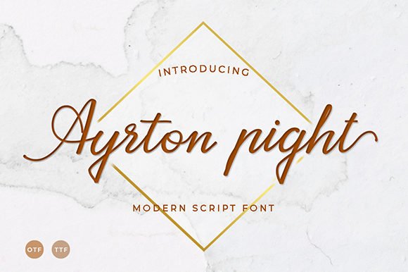 Ayrton Pight Font - Featured Image