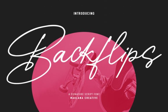 Backflips Font - Featured Image