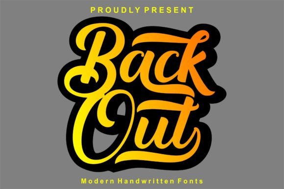 Backout Font - Featured Image