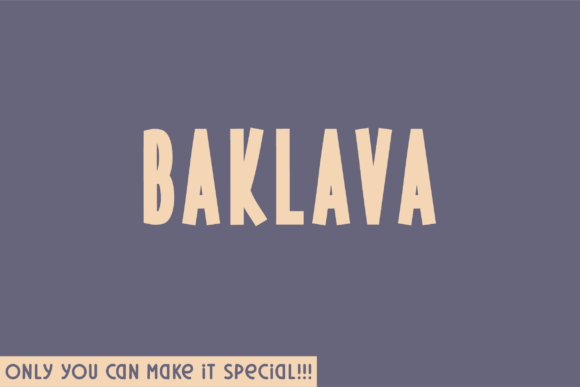 Baklava Font - Featured Image