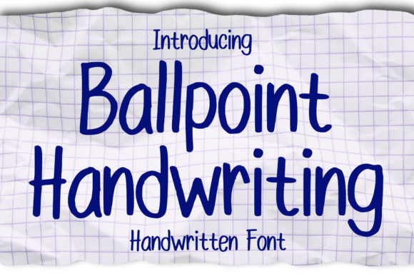 Ballpoint Handwriting Font - Featured Image