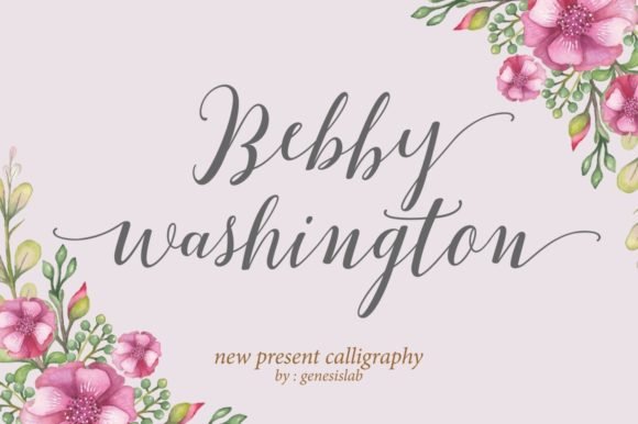 Bebby Washington Font - Featured Image