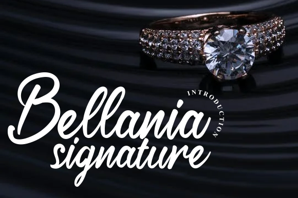 Bellania Signature Font - Featured Image