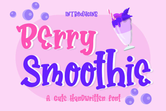 Berry Smoothie Font - Featured Image