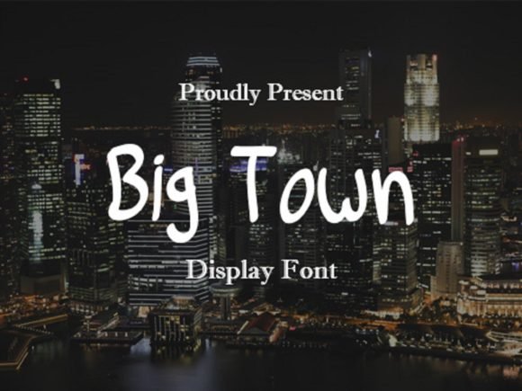 Big Town Font - Featured Image