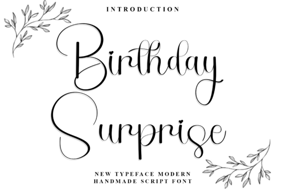 Birthday Surprise Font - Featured Image