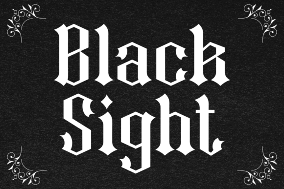 Black Sight Font - Featured Image