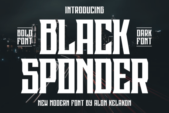 Black Sponder Font - Featured Image