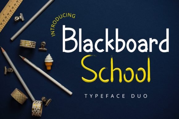 Blackboard School Font - Featured Image