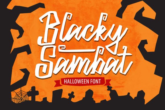 Blacky Sambat Font - Featured Image