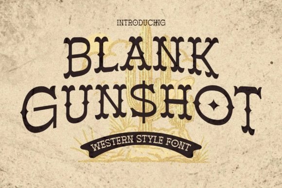Blank Gunshot Font - Featured Image