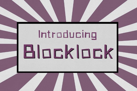 Blocklock Font - Featured Image