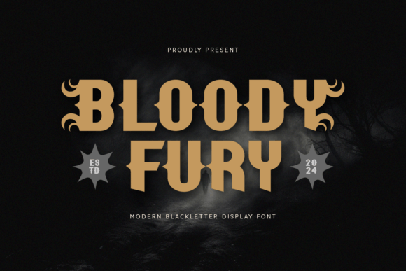 Bloody Fury Font - Featured Image