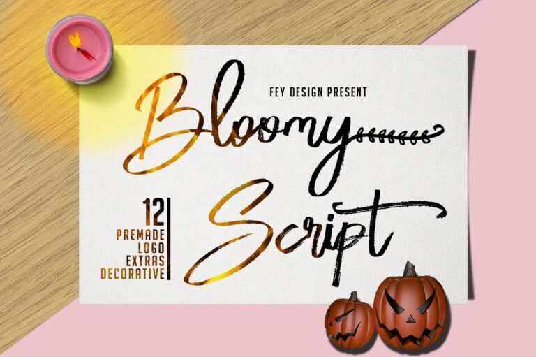 Bloomy Script Font - Featured Image