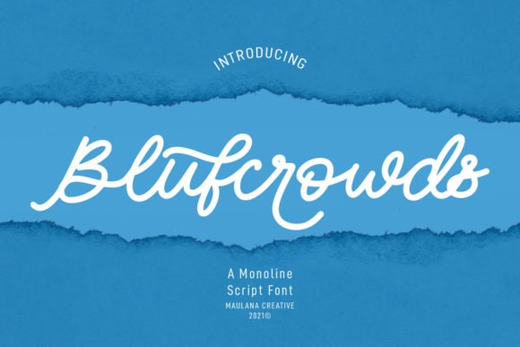 Blufcrowds Font - Featured Image