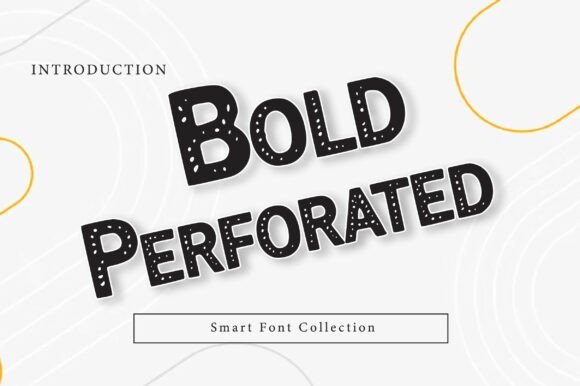 Bold Perforated Font - Featured Image