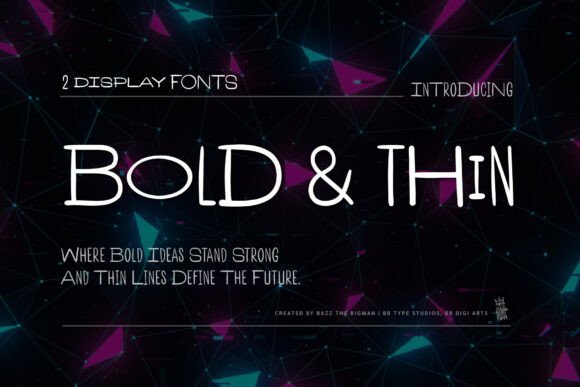 Bold and Thin Font - Featured Image