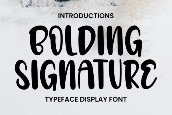 Bolding Signature Font - Featured Image