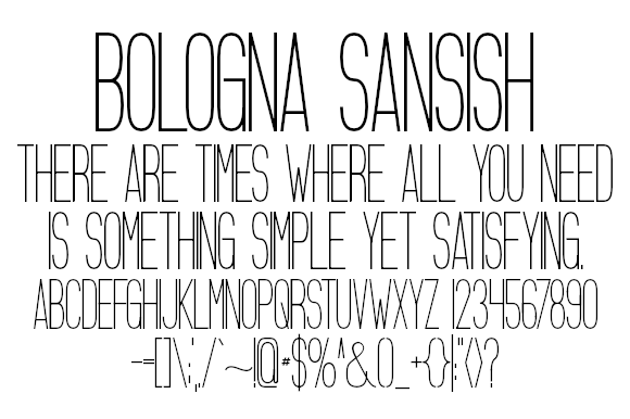 Bologna Sansish Font - Featured Image