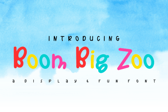 Boom Big Zoo Font - Featured Image