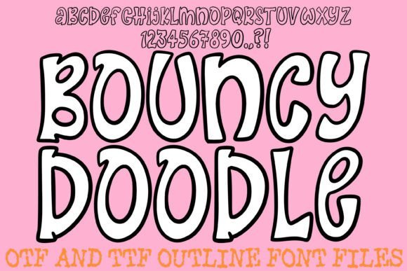 Bouncy Doodle Hand Drawn Cartoon Font - Featured Image