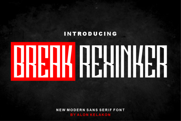 Break Rexinker Font - Featured Image