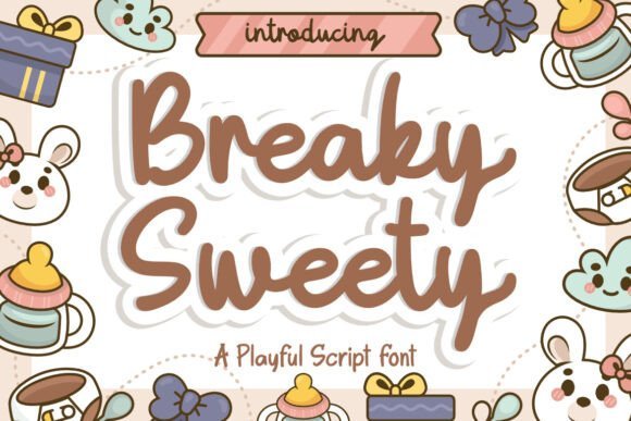 Breaky Sweety Font - Featured Image