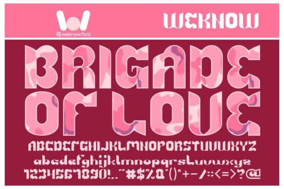 Brigade of Love Font - Featured Image