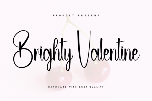 Brighty Valentine Font - Featured Image