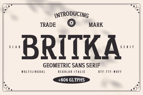 Britka Font - Featured Image