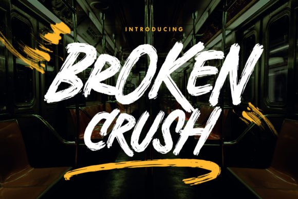 Broken Crush Font - Featured Image